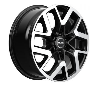  Mak Gravel Black Mirror 6.5J x 16 Inch 6X125 ET50 CB74.1 