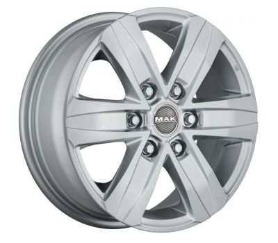  Mak Stone 6 W Silver 6.5J x 16 Inch 6X139.7 ET55 CB93.1 